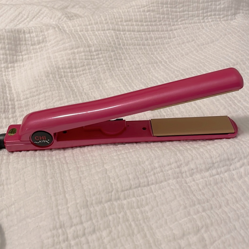 CHI Tourmaline Ceramic Hair Straightening Flat Iron | 1" Plates | Pure Pink |